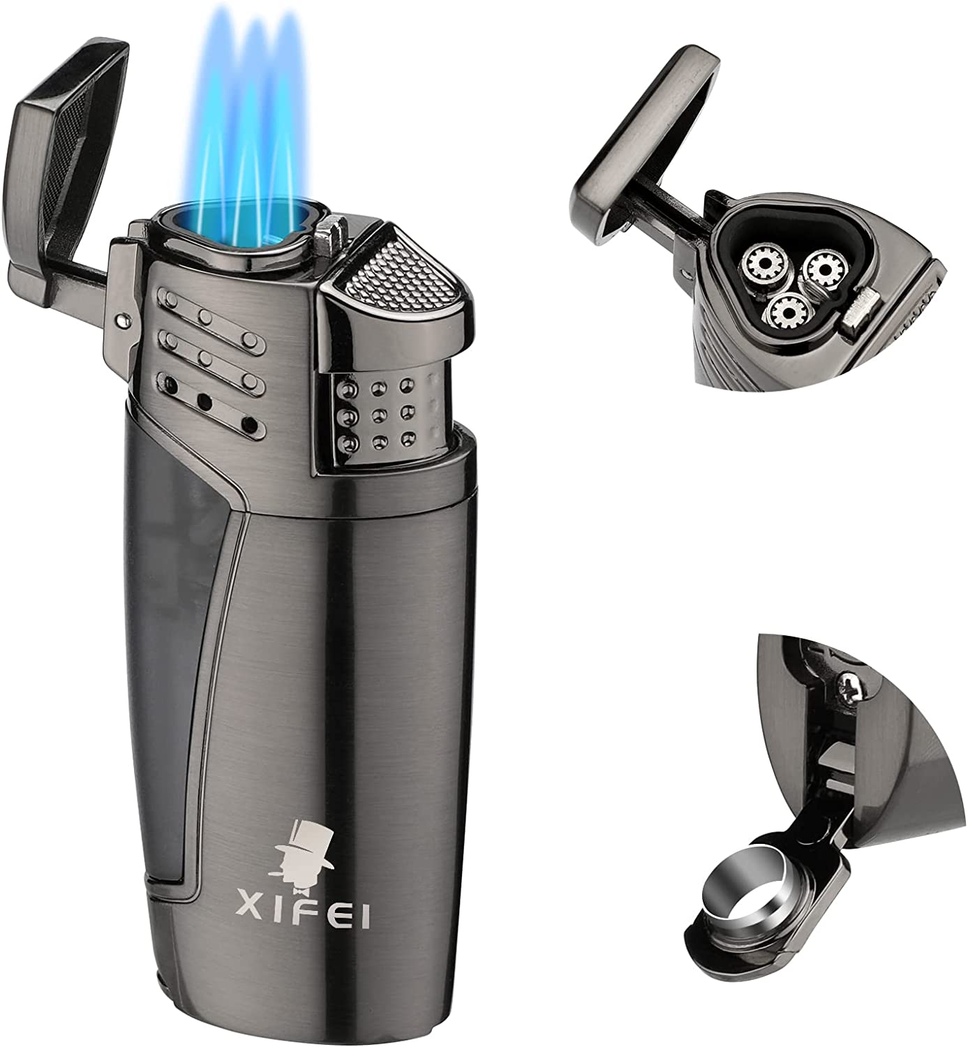 Triple Jet Flame Torch Lighter