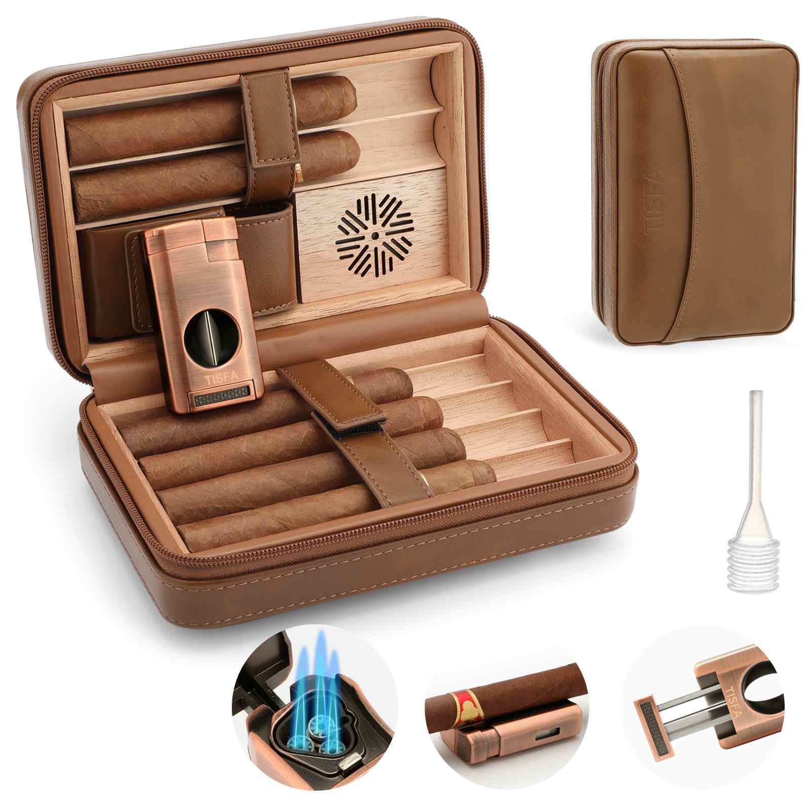 Leather Travel Humidor Case Manufacturer