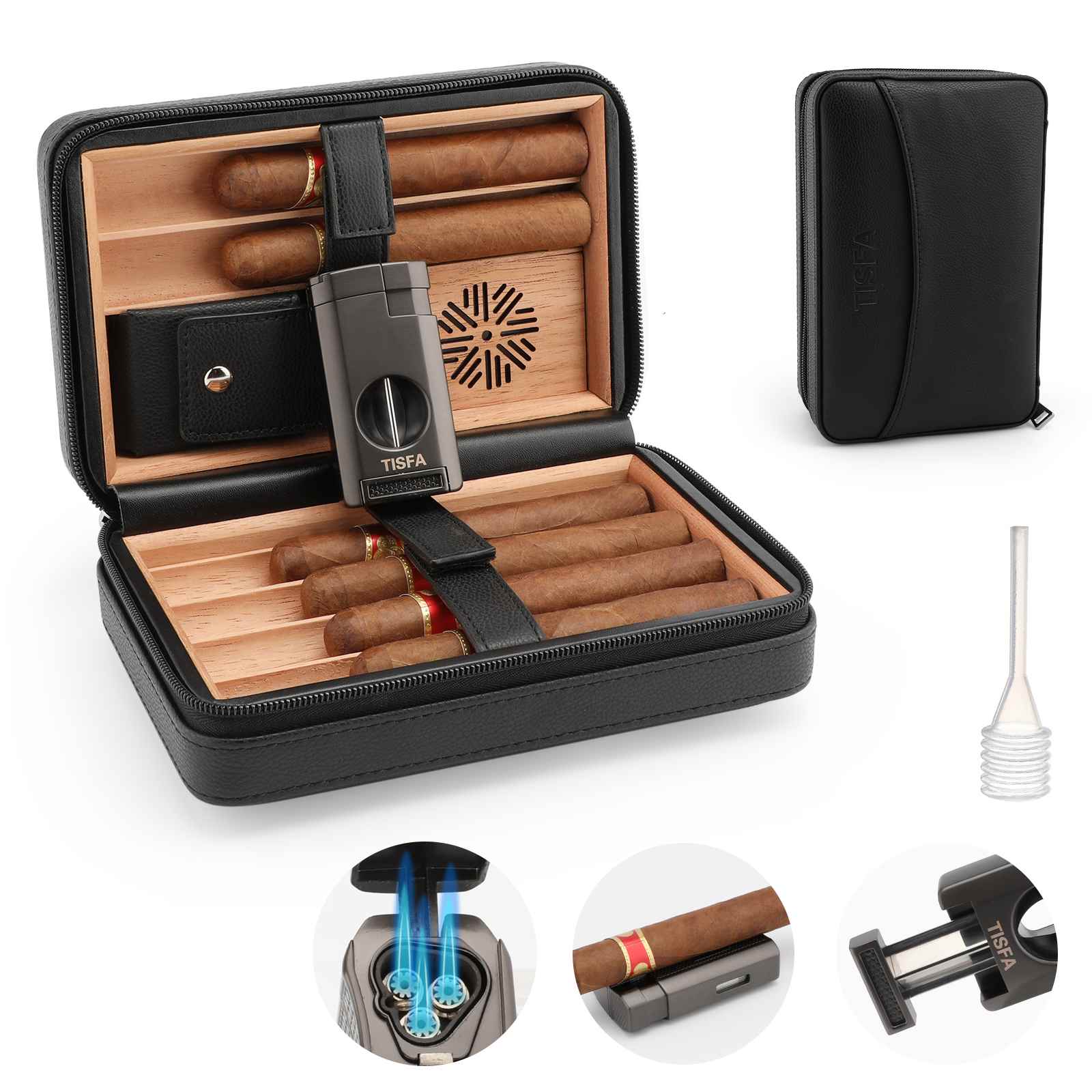 Leather Travel Humidor Case Distributor